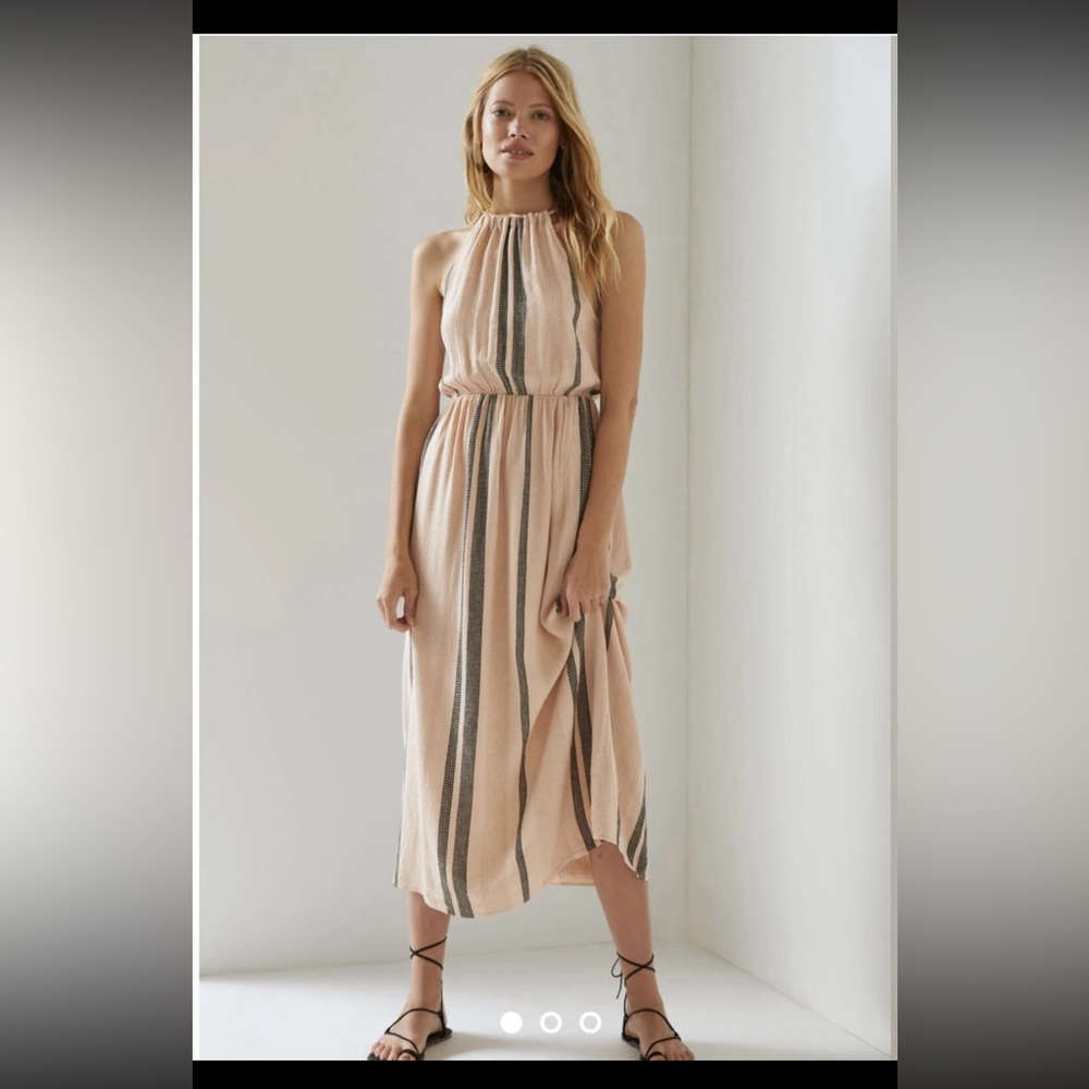 Cloth & Stone Halter Maxi Dress, size XS, maize color